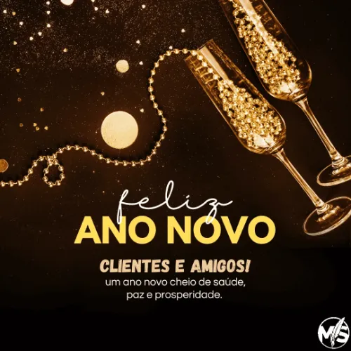 Cartão Ano Novo Clientes